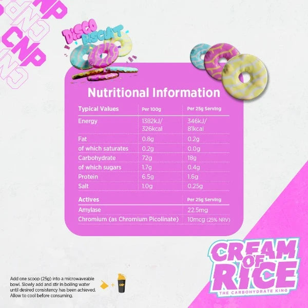 CNP CREAM OF RICE 2KG - 80 SERVINGS