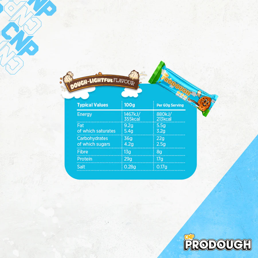 PRODOUGH BARS BOX - 12 X 60G