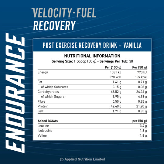 ENDURANCE POST EXERCISE RECOVERY DRINK 1.5KG (30 SERVINGS)